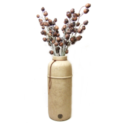 Wazon betonowy / gliniany Dzban rustykalny Beżowy 41cm